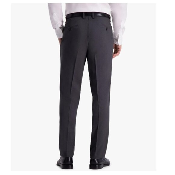 Kenneth Cole Reaction Men's Stretch Modern-Fit Flat-Front Pant, 38Wx30L - Picture 6 of 8